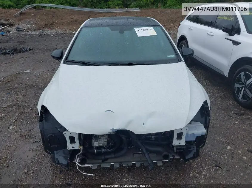 2017 Volkswagen Golf Gti Se 4-Door VIN: 3VW447AU8HM011706 Lot: 42129815