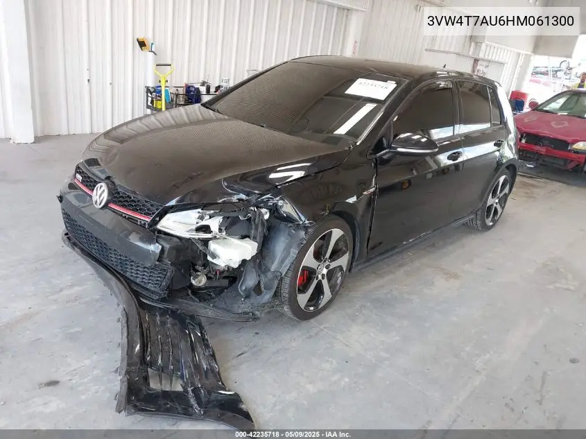 2017 Volkswagen Golf Gti Autobahn 4-Door/S 4-Door/Se 4-Door/Sport 4-Door VIN: 3VW4T7AU6HM061300 Lot: 42235718