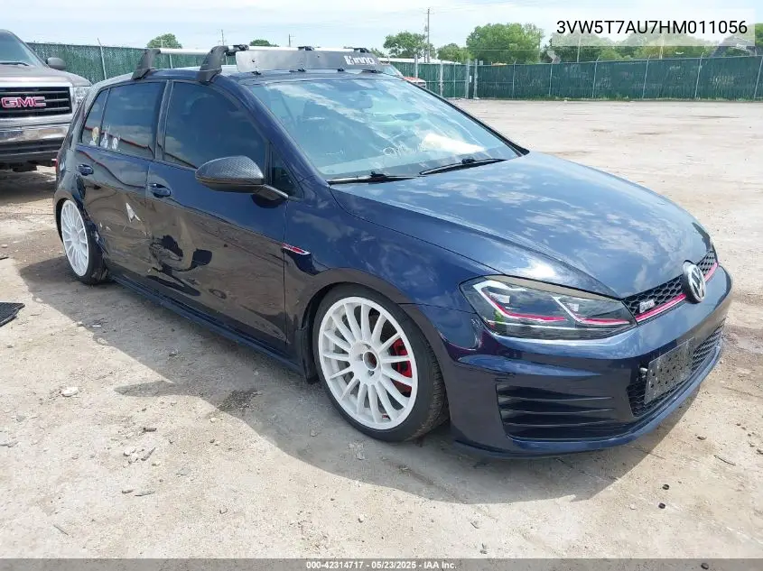 2017 Volkswagen Golf Gti Autobahn 4-Door/S 4-Door/Se 4-Door/Sport 4-Door VIN: 3VW5T7AU7HM011056 Lot: 42314717