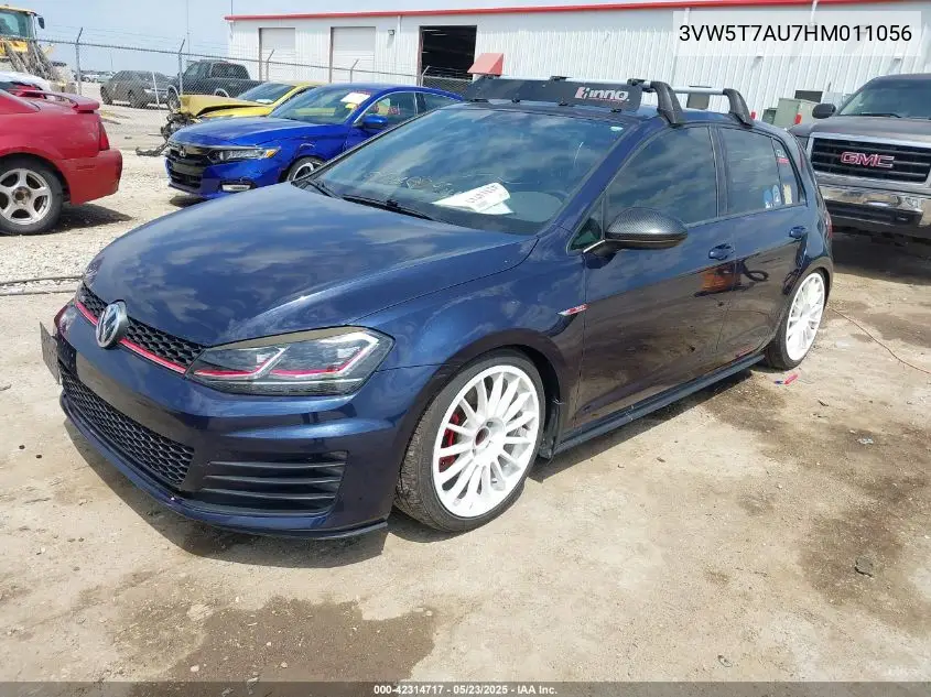 2017 Volkswagen Golf Gti Autobahn 4-Door/S 4-Door/Se 4-Door/Sport 4-Door VIN: 3VW5T7AU7HM011056 Lot: 42314717