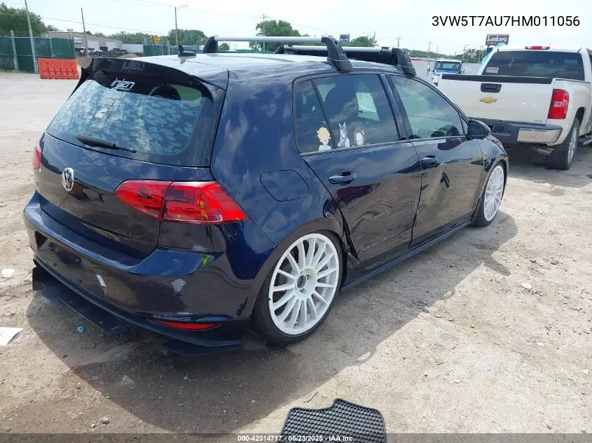 2017 Volkswagen Golf Gti Autobahn 4-Door/S 4-Door/Se 4-Door/Sport 4-Door VIN: 3VW5T7AU7HM011056 Lot: 42314717