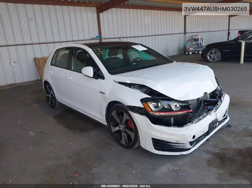 2017 Volkswagen Golf Gti Autobahn 4-Door/S 4-Door/Se 4-Door/Sport 4-Door VIN: 3VW447AU8HM030269 Lot: 42565821