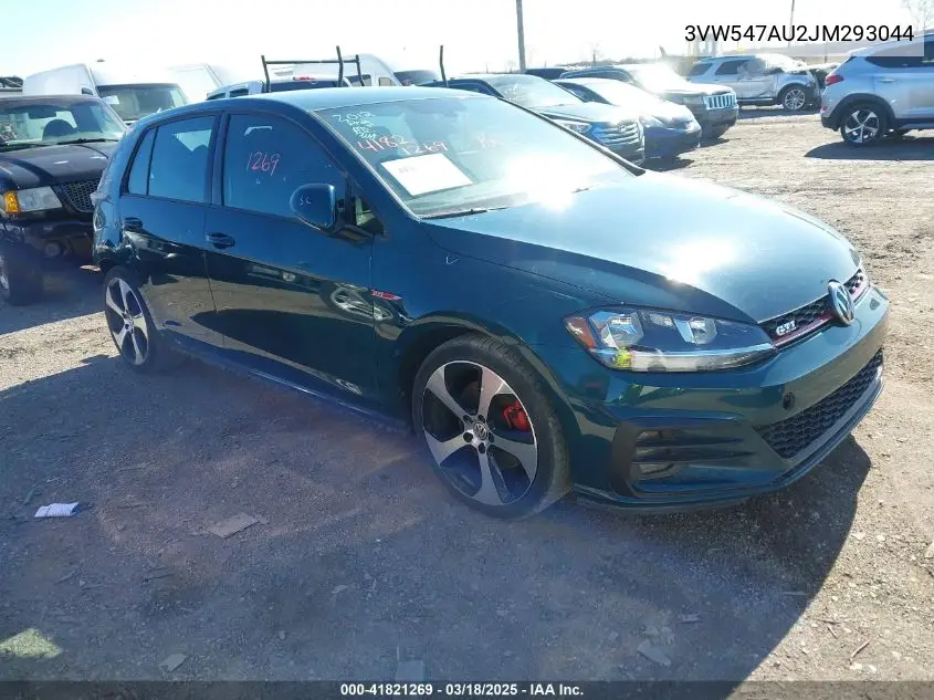 2018 Volkswagen Golf Gti 2.0T Autobahn/2.0T S/2.0T Se VIN: 3VW547AU2JM293044 Lot: 41821269