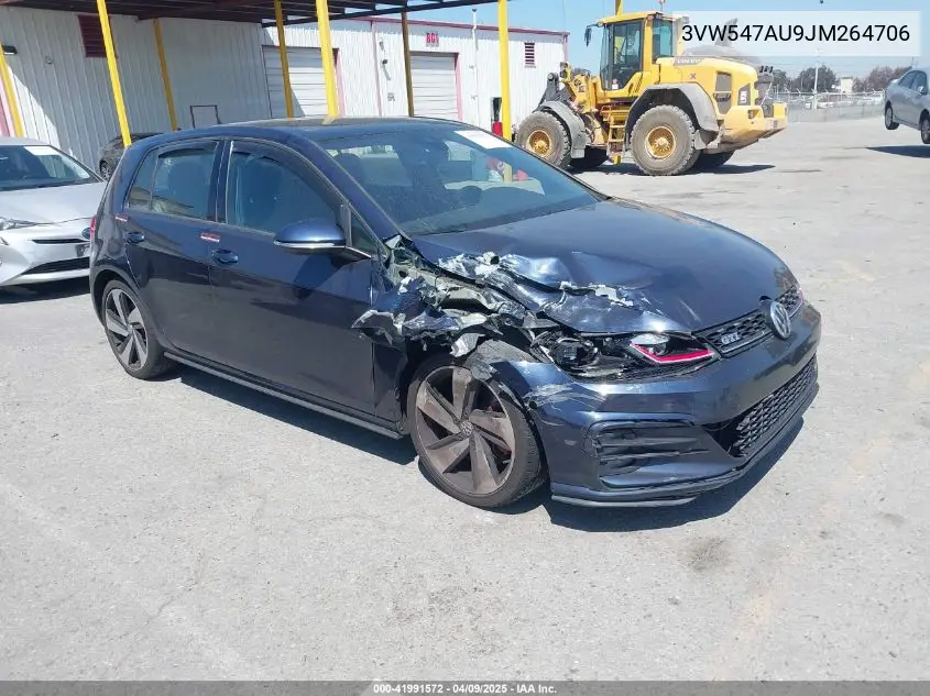 2018 Volkswagen Golf Gti 2.0T Autobahn/2.0T S/2.0T Se VIN: 3VW547AU9JM264706 Lot: 41991572