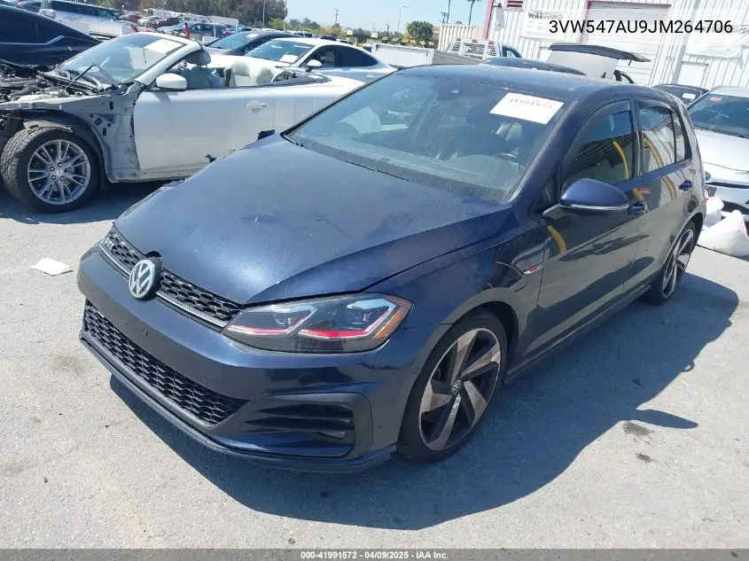 2018 Volkswagen Golf Gti 2.0T Autobahn/2.0T S/2.0T Se VIN: 3VW547AU9JM264706 Lot: 41991572