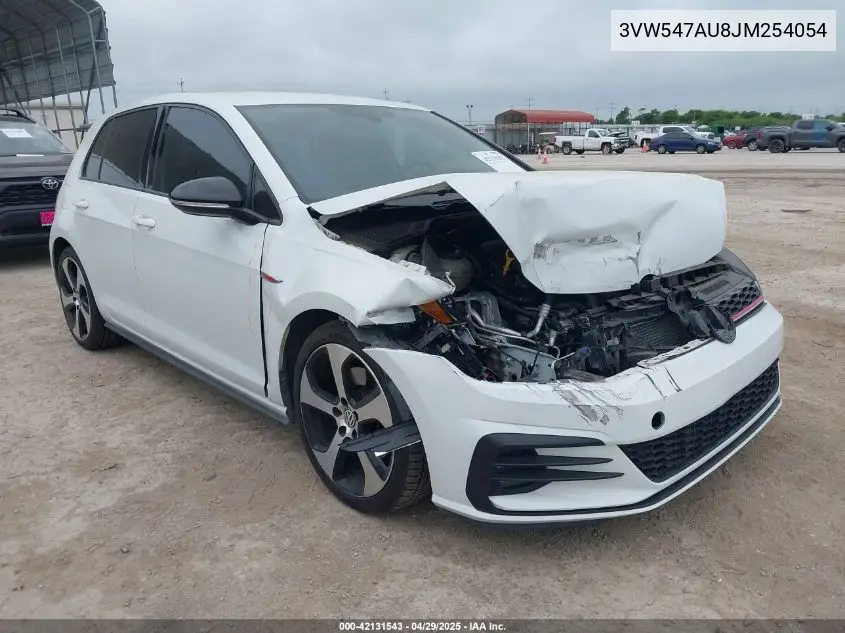 2018 Volkswagen Golf Gti 2.0T Autobahn/2.0T S/2.0T Se VIN: 3VW547AU8JM254054 Lot: 42131543