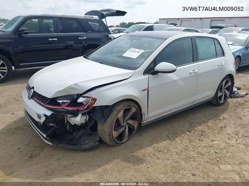2020 Volkswagen Golf Gti 2.0T Autobahn/2.0T S/2.0T Se VIN: 3VW6T7AU4LM009052 Lot: 42502296