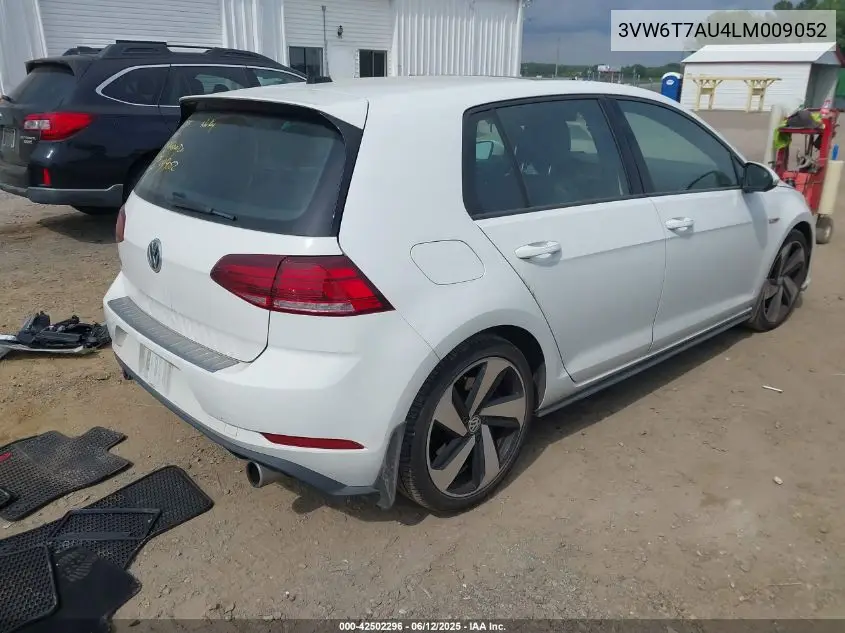 2020 Volkswagen Golf Gti 2.0T Autobahn/2.0T S/2.0T Se VIN: 3VW6T7AU4LM009052 Lot: 42502296