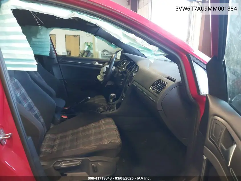 2021 Volkswagen Golf Gti 2.0T Autobahn/2.0T S/2.0T Se VIN: 3VW6T7AU9MM001384 Lot: 41719848