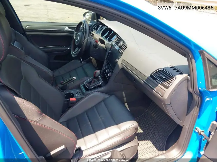 2021 Volkswagen Golf Gti 2.0T Autobahn/2.0T S/2.0T Se VIN: 3VW6T7AU9MM006486 Lot: 42613314
