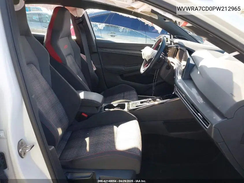 2023 Volkswagen Golf Gti 2.0T Se VIN: WVWRA7CD0PW212965 Lot: 42148054
