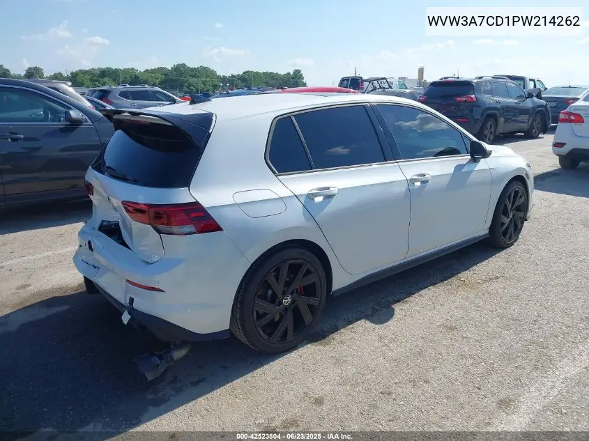 2023 Volkswagen Golf Gti 2.0T Se VIN: WVW3A7CD1PW214262 Lot: 42523804