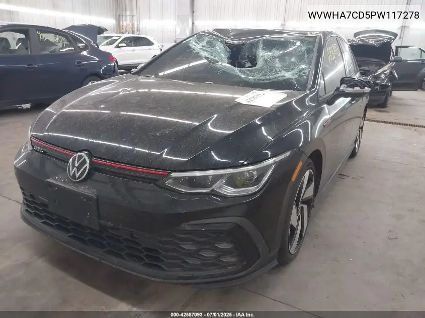 2023 Volkswagen Golf Gti 2.0T S VIN: WVWHA7CD5PW117278 Lot: 42587093