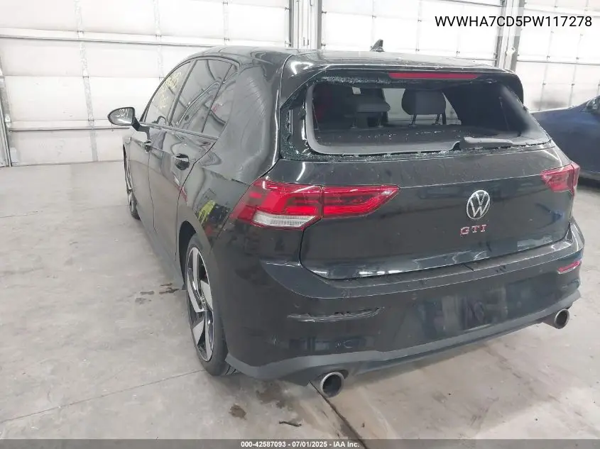 2023 Volkswagen Golf Gti 2.0T S VIN: WVWHA7CD5PW117278 Lot: 42587093