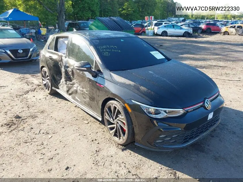 2024 Volkswagen Golf Gti 2.0T Autobahn VIN: WVWVA7CD5RW222330 Lot: 42329199