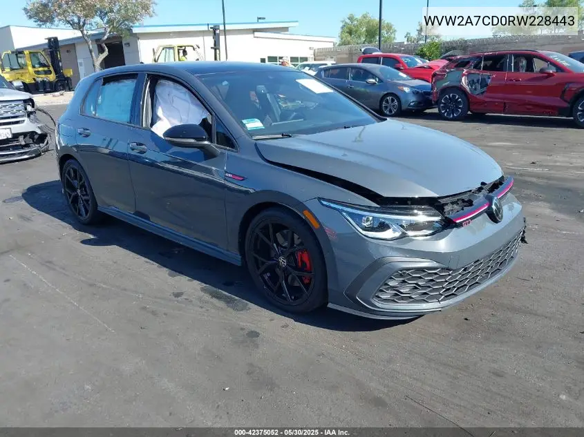 2024 Volkswagen Golf Gti 2.0T 380 Se VIN: WVW2A7CD0RW228443 Lot: 42375052
