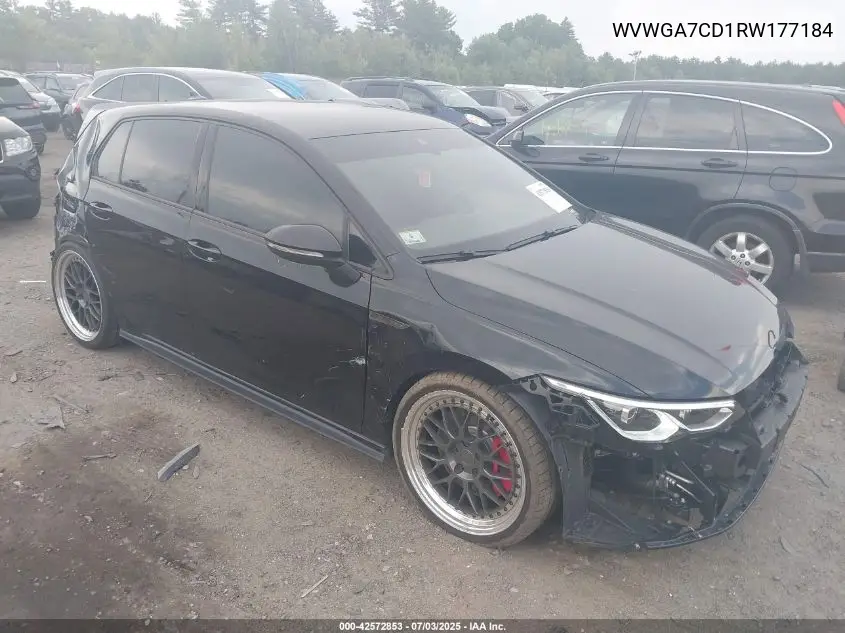 2024 Volkswagen Golf Gti 2.0T S VIN: WVWGA7CD1RW177184 Lot: 42572853