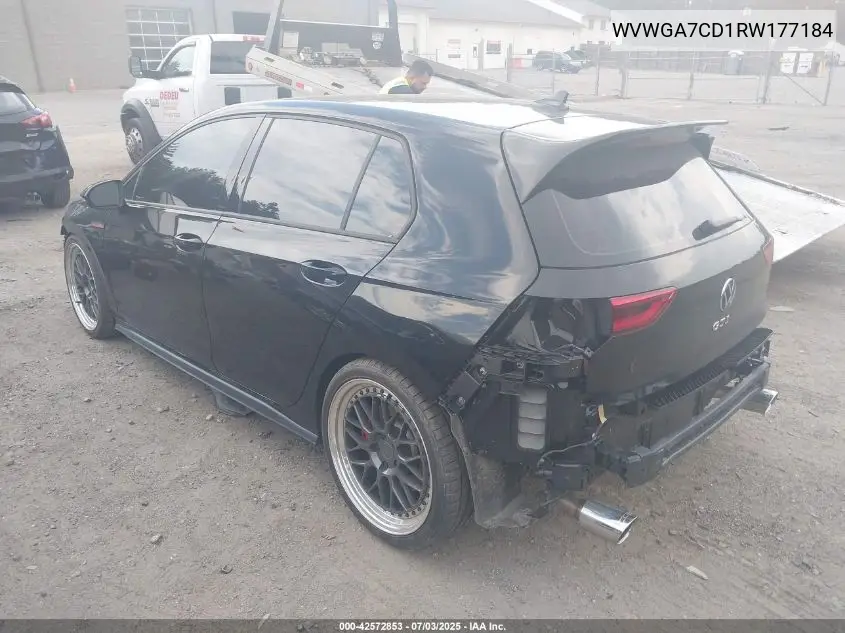 2024 Volkswagen Golf Gti 2.0T S VIN: WVWGA7CD1RW177184 Lot: 42572853
