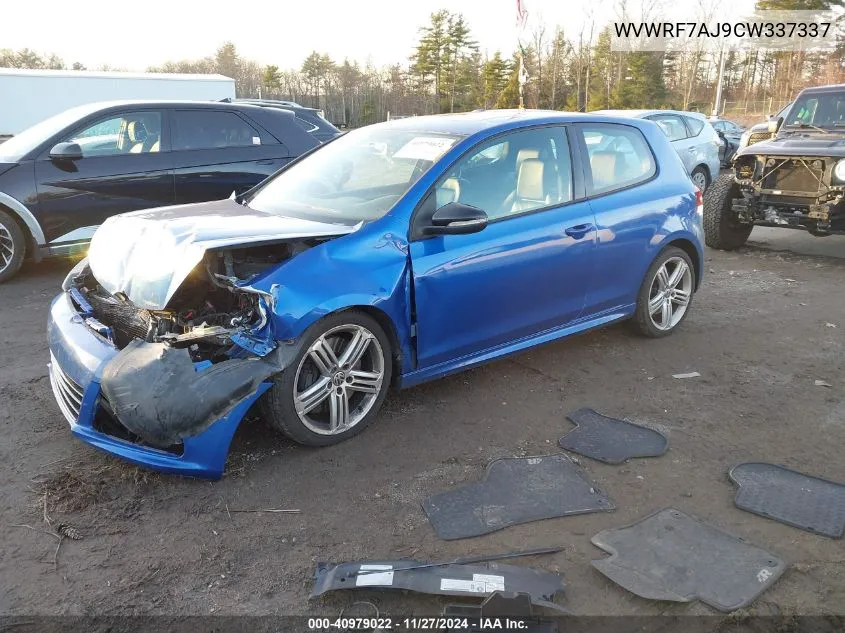 2012 Volkswagen Golf R 2-Door VIN: WVWRF7AJ9CW337337 Lot: 40979022