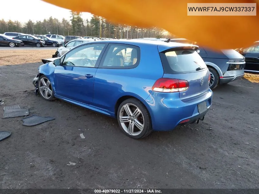 2012 Volkswagen Golf R 2-Door VIN: WVWRF7AJ9CW337337 Lot: 40979022