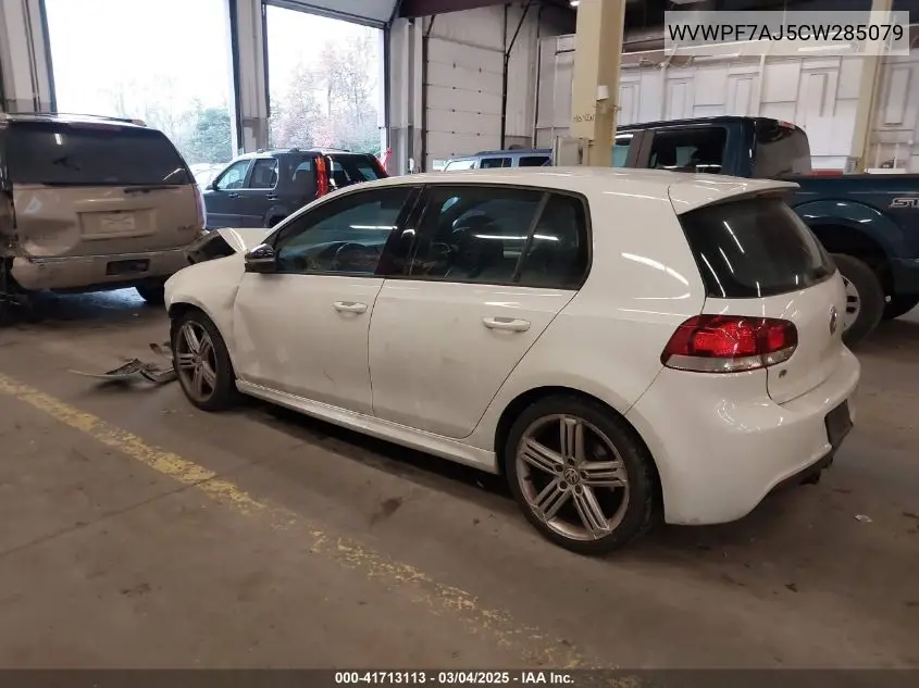 2012 Volkswagen Golf R 4-Door VIN: WVWPF7AJ5CW285079 Lot: 41713113