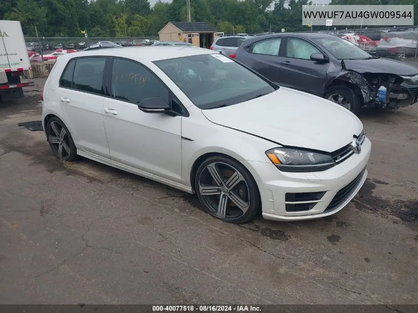 2016 Volkswagen Golf R 4-Door VIN: WVWUF7AU4GW009544 Lot: 40077518