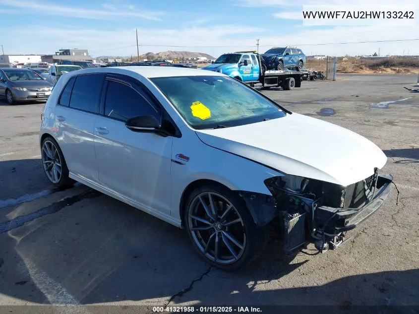 2017 Volkswagen Golf R 4-Door W/Dcc Navigation VIN: WVWWF7AU2HW133242 Lot: 41321958