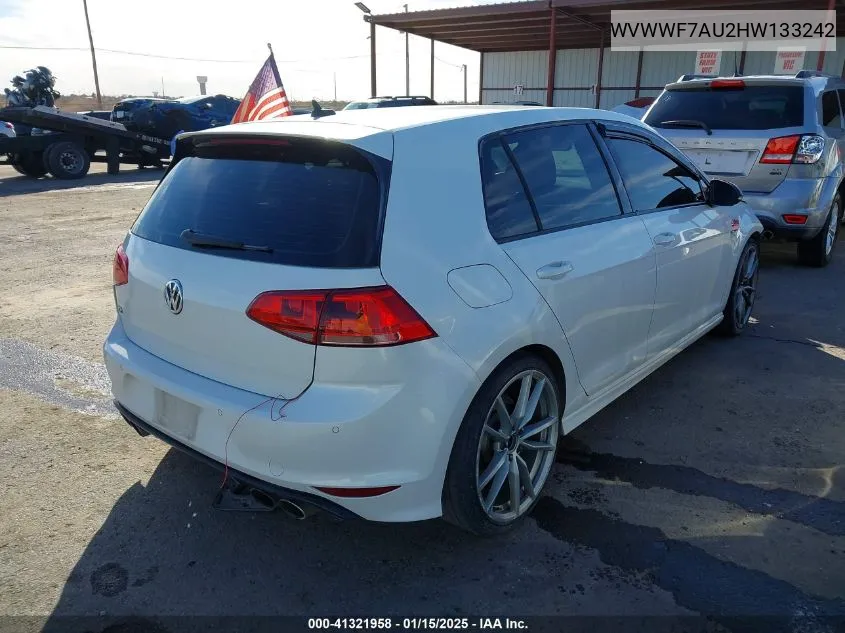 2017 Volkswagen Golf R 4-Door W/Dcc Navigation VIN: WVWWF7AU2HW133242 Lot: 41321958