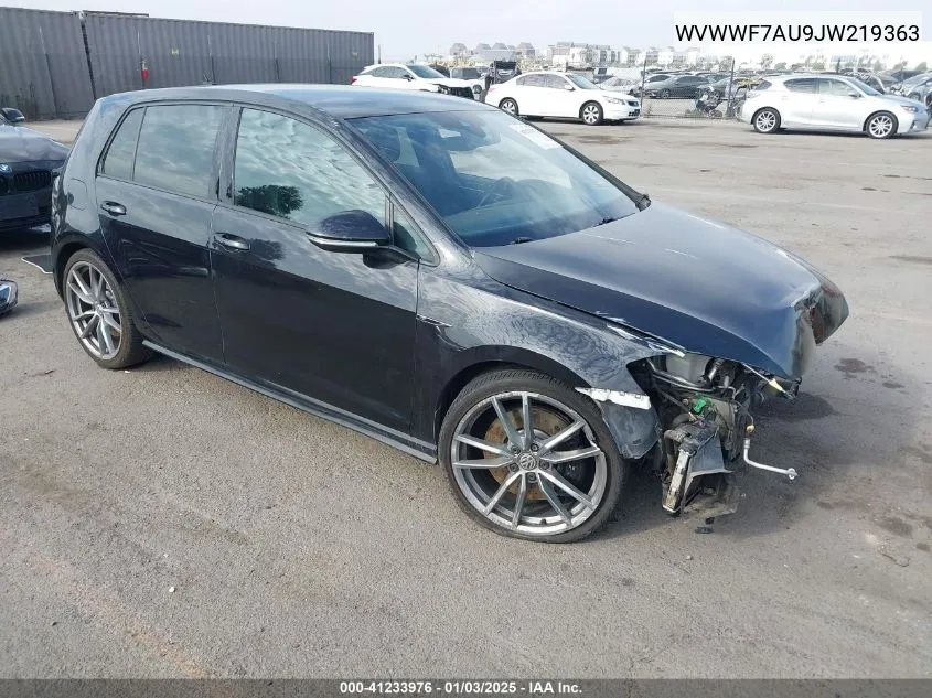 2018 Volkswagen Golf R 2.0T W/Dcc Navigation VIN: WVWWF7AU9JW219363 Lot: 41233976