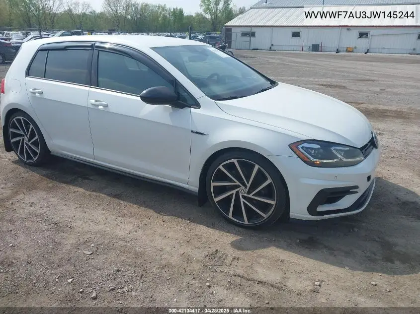 2018 Volkswagen Golf R 2.0T W/Dcc Navigation VIN: WVWWF7AU3JW145244 Lot: 42134417