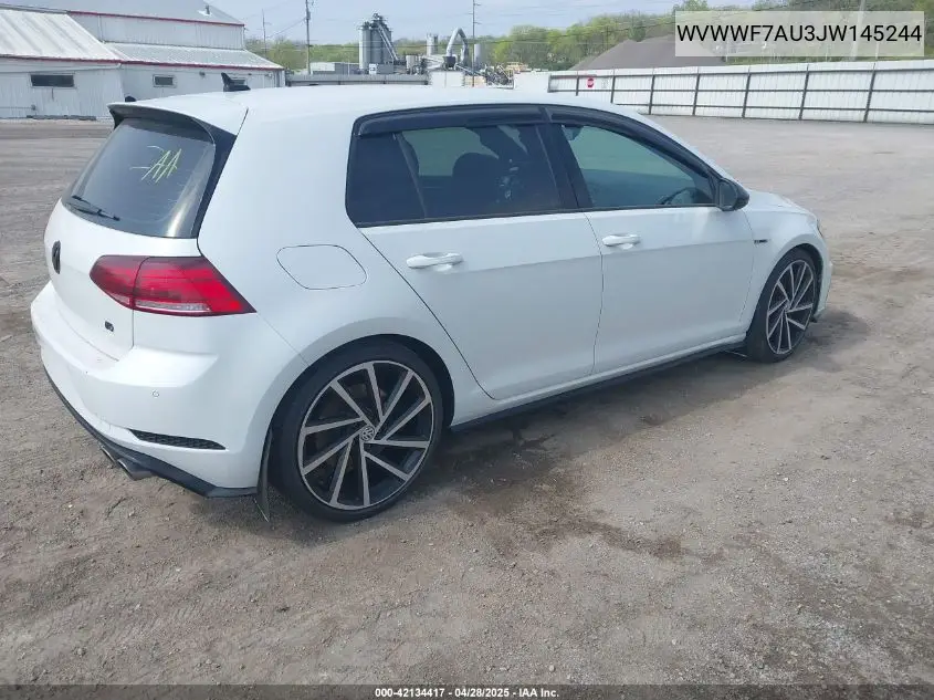 2018 Volkswagen Golf R 2.0T W/Dcc Navigation VIN: WVWWF7AU3JW145244 Lot: 42134417