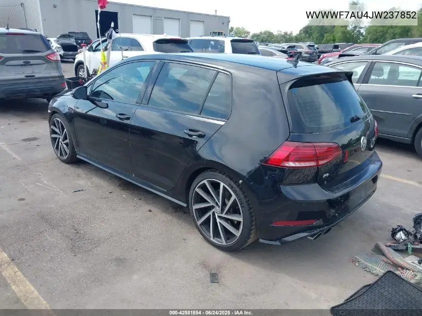 2018 Volkswagen Golf R 2.0T W/Dcc Navigation VIN: WVWWF7AU4JW237852 Lot: 42581854