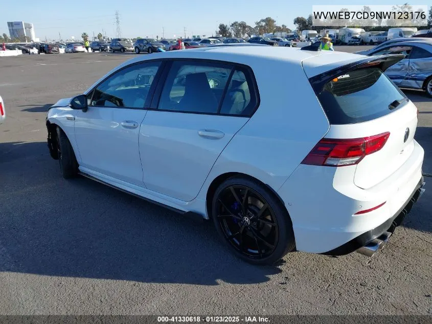 2022 Volkswagen Golf R 2.0T VIN: WVWEB7CD9NW123176 Lot: 41330618