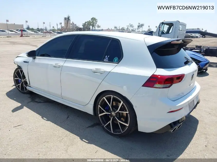 2022 Volkswagen Golf R 2.0T VIN: WVWFB7CD6NW219013 Lot: 42505056