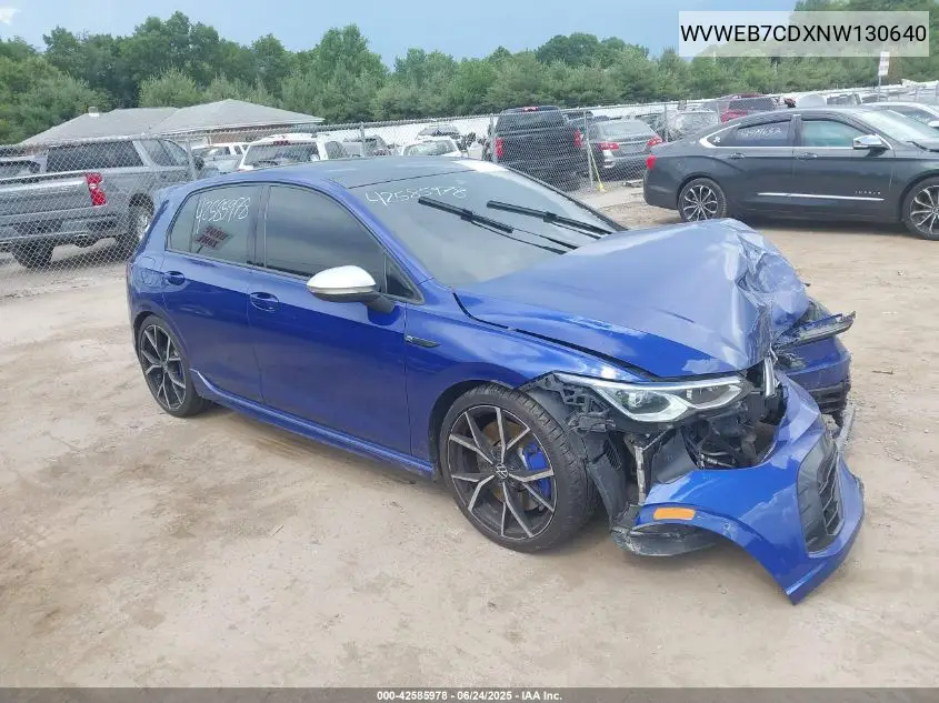 2022 Volkswagen Golf R 2.0T VIN: WVWEB7CDXNW130640 Lot: 42585978
