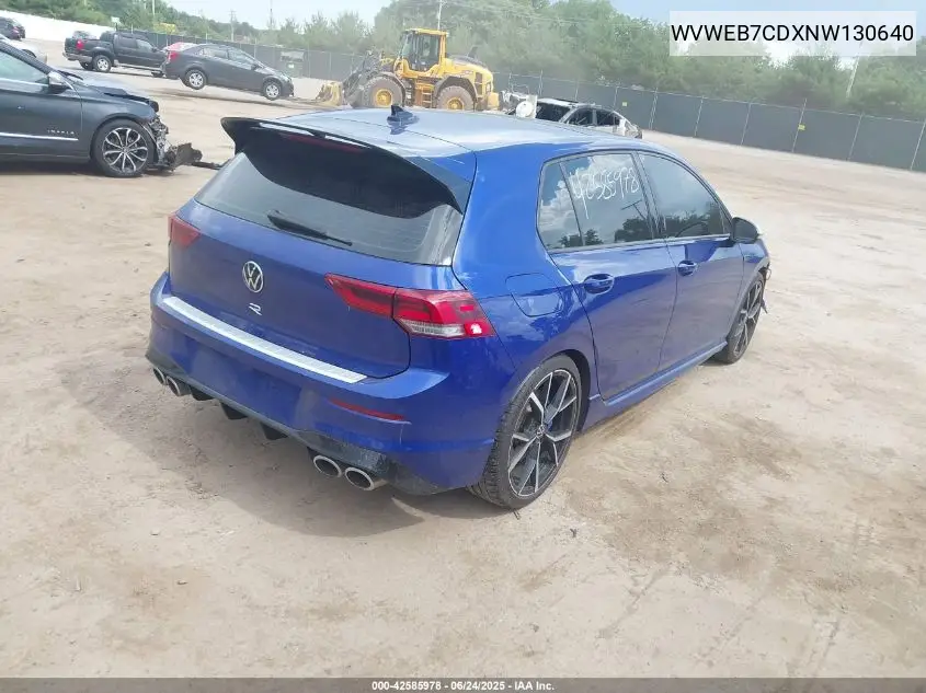 2022 Volkswagen Golf R 2.0T VIN: WVWEB7CDXNW130640 Lot: 42585978