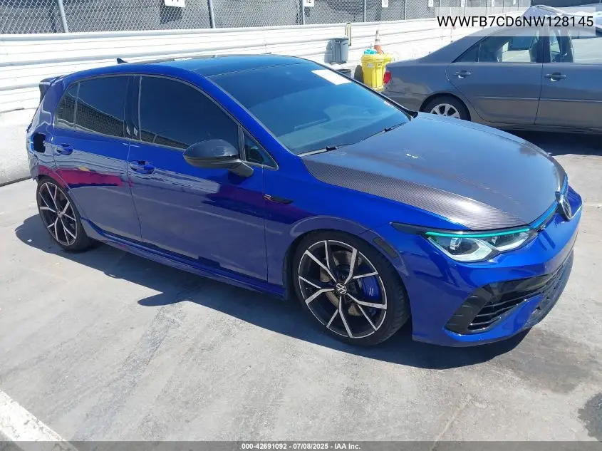 2022 Volkswagen Golf R 2.0T VIN: WVWFB7CD6NW128145 Lot: 42691092