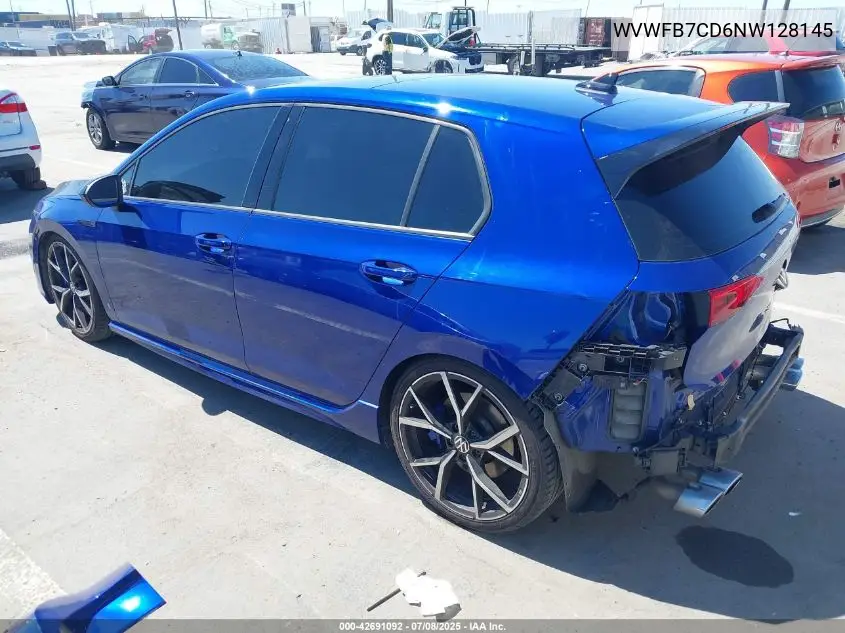 2022 Volkswagen Golf R 2.0T VIN: WVWFB7CD6NW128145 Lot: 42691092