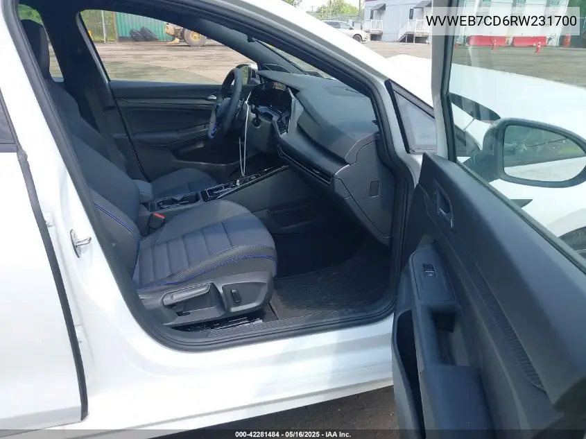 2024 Volkswagen Golf R 2.0T VIN: WVWEB7CD6RW231700 Lot: 42281484