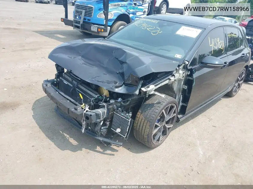 2024 Volkswagen Golf R 2.0T VIN: WVWEB7CD7RW158966 Lot: 42395273