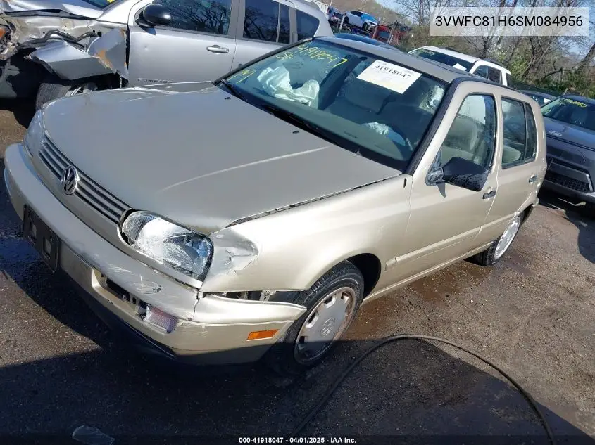 1995 Volkswagen Golf Iii Gl/Gl VIN: 3VWFC81H6SM084956 Lot: 41918047