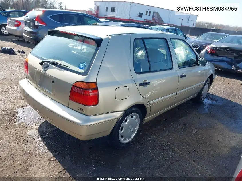 1995 Volkswagen Golf Iii Gl/Gl VIN: 3VWFC81H6SM084956 Lot: 41918047