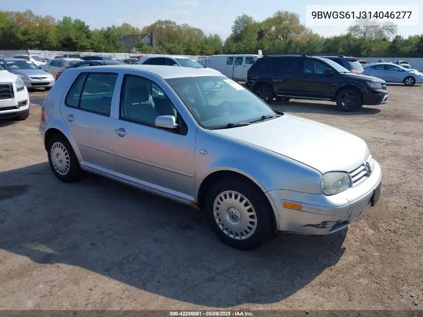2001 Volkswagen Golf Gls VIN: 9BWGS61J314046277 Lot: 42206861