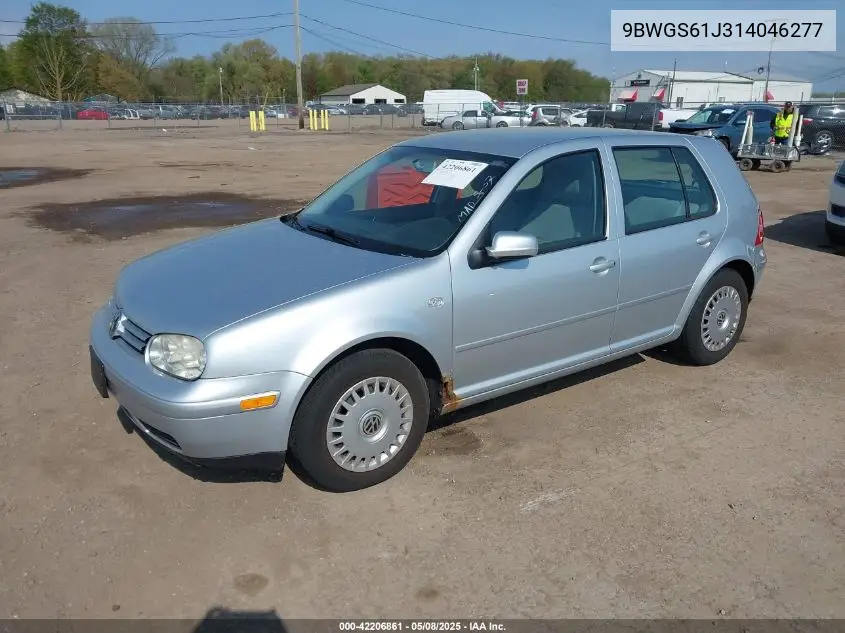 2001 Volkswagen Golf Gls VIN: 9BWGS61J314046277 Lot: 42206861