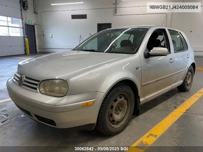2002 Volkswagen Golf Gls VIN: 9BWGB21J424005084 Lot: 30062842
