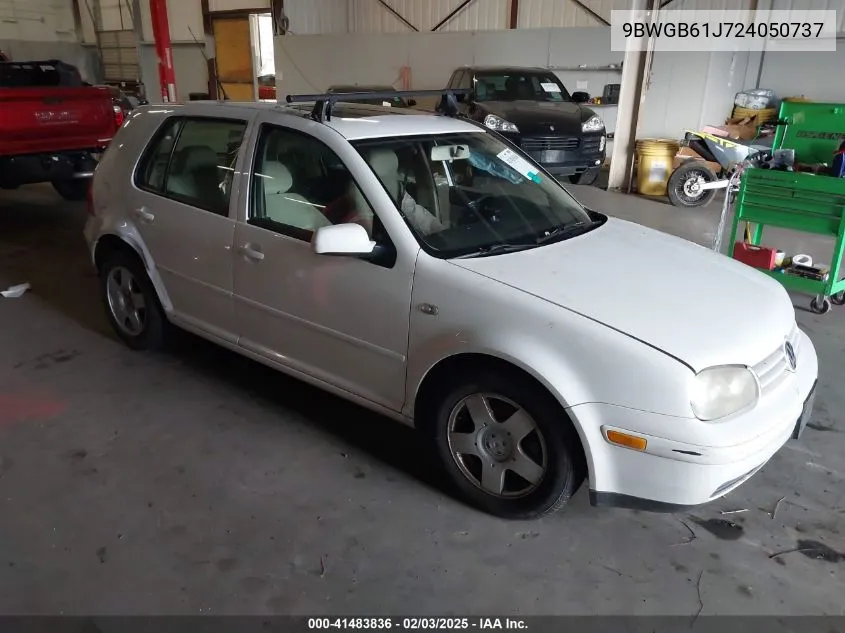 2002 Volkswagen Golf Gls 2.0L VIN: 9BWGB61J724050737 Lot: 41483836