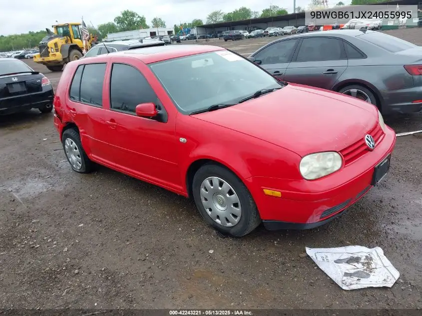 2002 Volkswagen Golf Gls 2.0L VIN: 9BWGB61JX24055995 Lot: 42243221