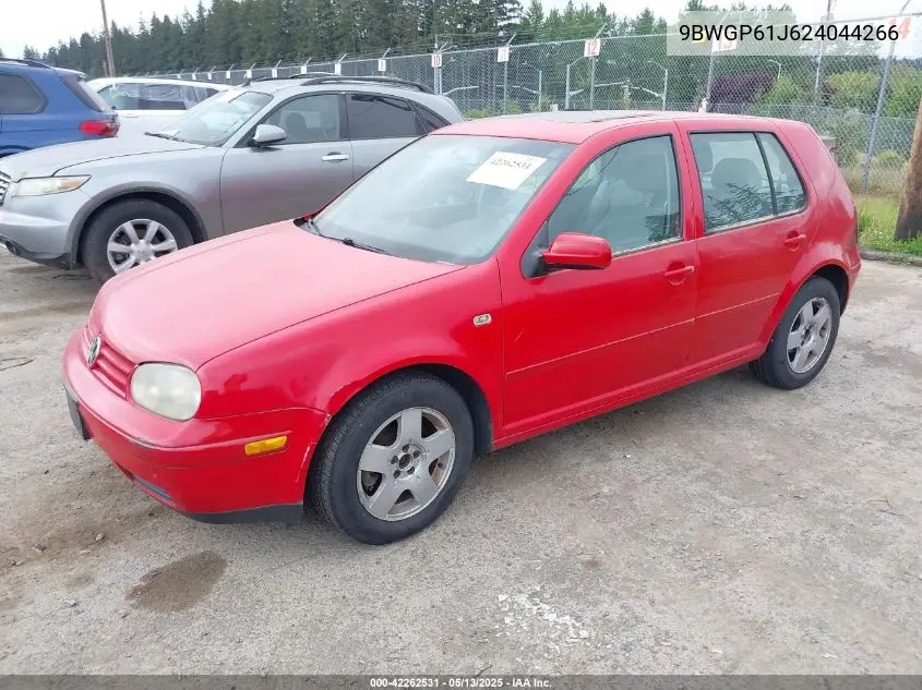 2002 Volkswagen Golf Gls Tdi VIN: 9BWGP61J624044266 Lot: 42262531