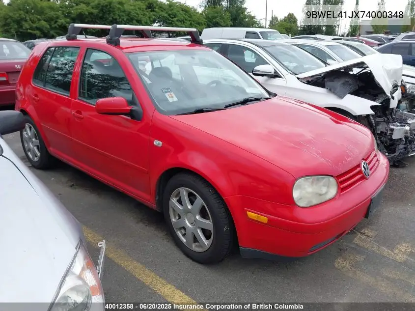 2007 Volkswagen City Golf VIN: 9BWEL41JX74000348 Lot: 40012358