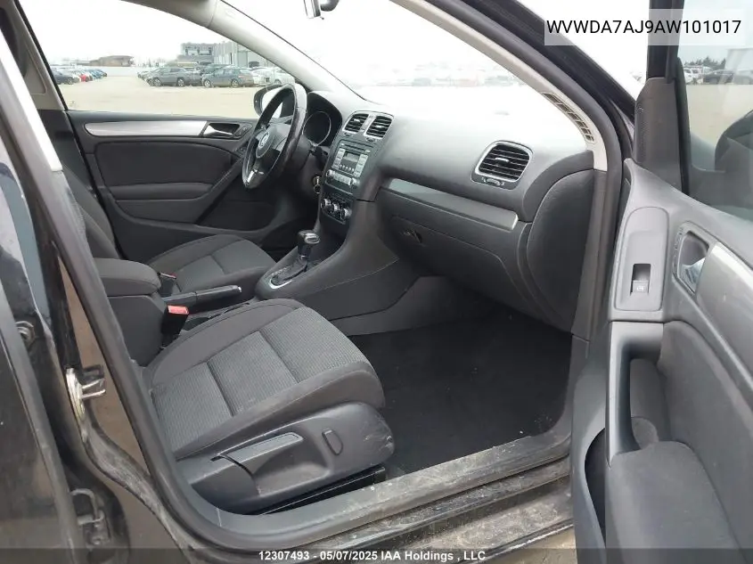 2010 Volkswagen Golf 2.5L Comfortline/2.5L Highline/2.5L Trendline VIN: WVWDA7AJ9AW101017 Lot: 12307493